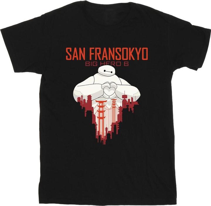 Disney Big Hero 6 Baymax San Fransokyo Heart TShirt (M)