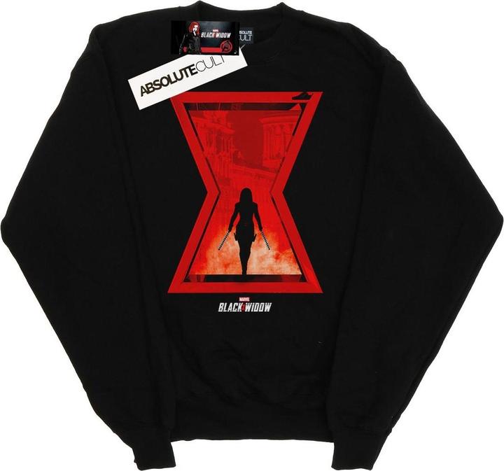 Black Widow Movie Icon Silhouette Sweatshirt