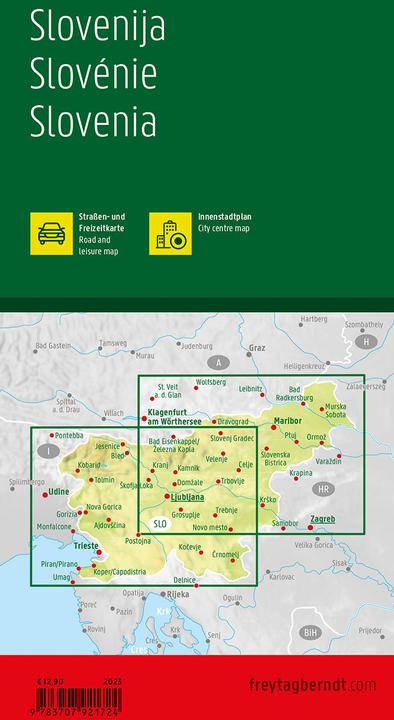 Produktbild Slowenien, Strassen- und Freizeitkarte 1:150.000, freytag & berndt