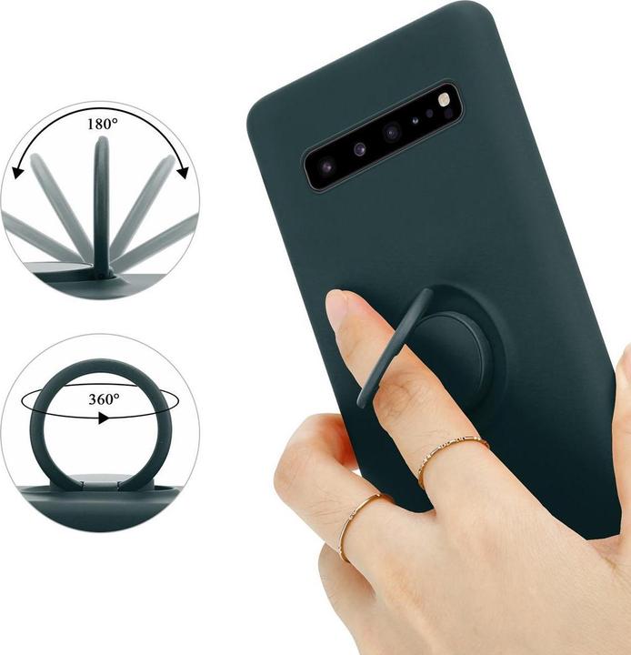 Immagine prodotto Cadorabo Custodia in silicone TPU Liquid Ring Cover (Samsung Galaxy S10 5G)