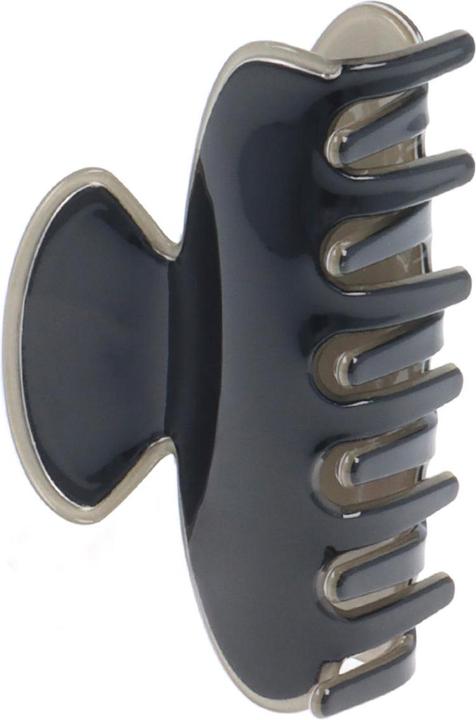 Solida Haarklammer schwarz/beige gross shiny