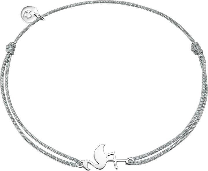 Glanzstücke München Damen Flamingo Sterling Silber silber 15,0 - 22,0 cm, flexibel einstellbar - 10182 (22 cm, Sterling Silber)