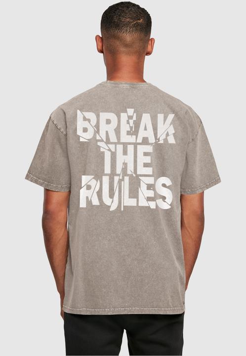 Actual product image Merchcode Break The Rules 2 Acid Washed Oversize Tee - 118129 (3XL)