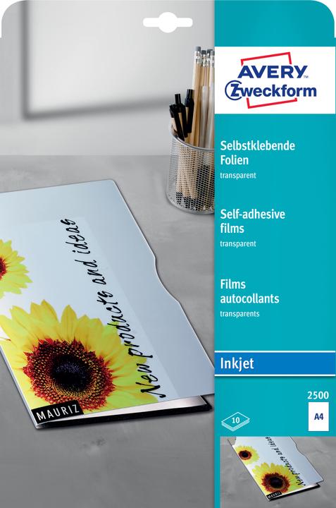 Produktbild Avery Folien (220 g/m², 10 x, A4)