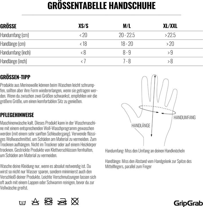 Valeurs nutritives et ingrédients GripGrab Primavera II (7, 8)