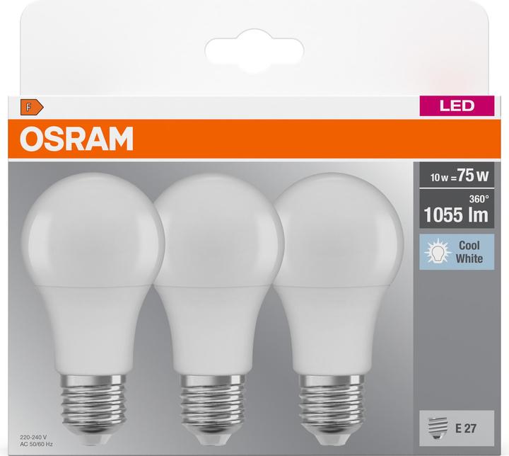 Immagine prodotto Osram Forma del bulbo (E27, 10.50 W, 1060 lm, 3 x, F)