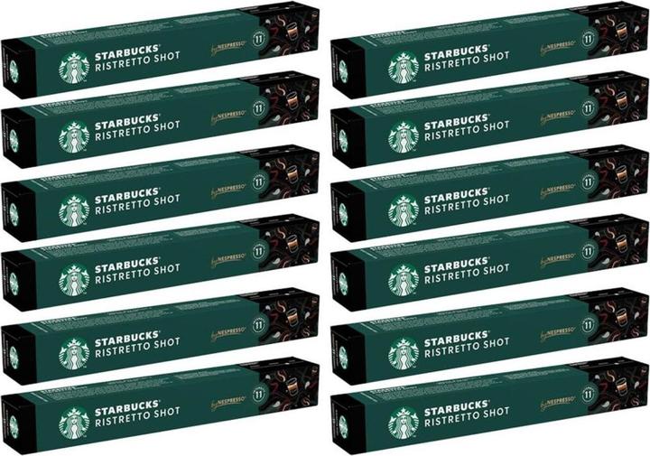 Produktbild Starbucks Kaffeekapseln Ristretto Shot Nespresso Dark Roast 12 x (12 x Port.)
