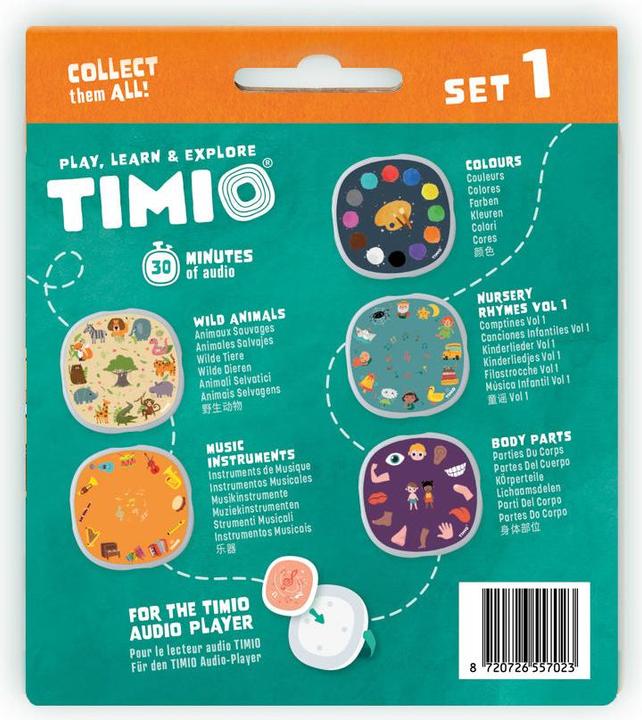 Immagine prodotto Timio Set di dischi audio 1 (Francese, Italiano, Tedesco, Portoghese, Spagnolo, Inglese, Islandese, Cinese, Olandese)