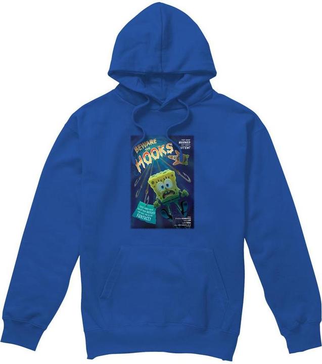 Immagine prodotto Spongebob Squarepants Beware The Hooks Felpa con Cappuccio Uomo (XL)