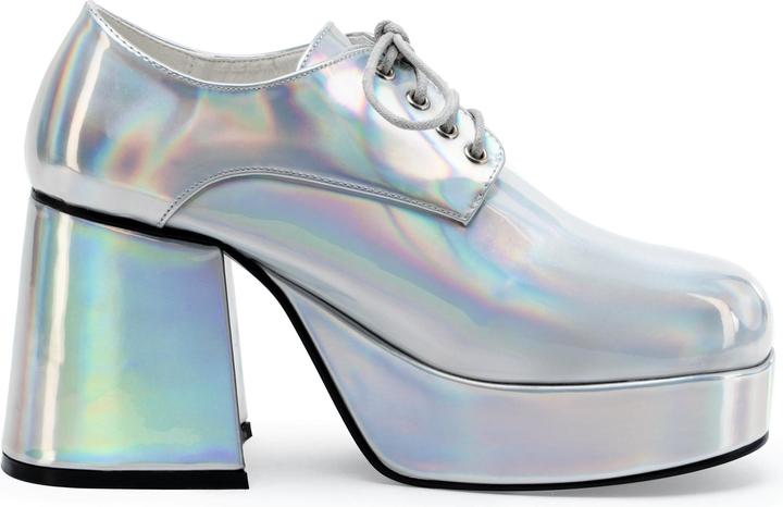 Pleaser Plateauschuhe Herren silber