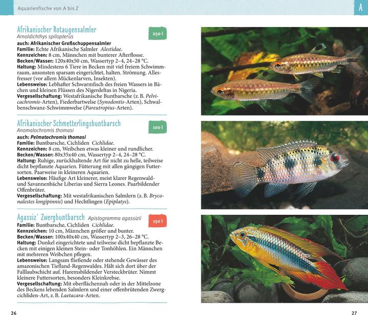 Produktbild Aquarienfische von A bis Z (Deutsch, Ulrich Schliewen, 2017)