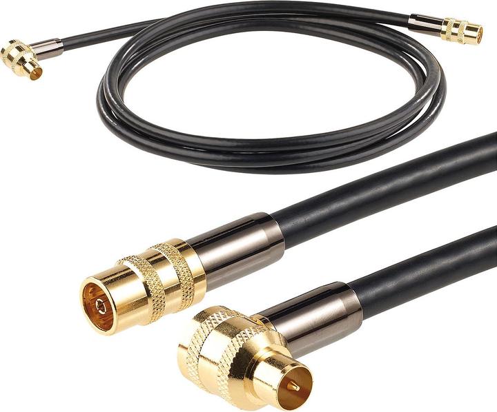 Immagine prodotto Auvisio Cavo d'antenna HDTV Premium con connettore coassiale (105 dB, Cavi antenna)