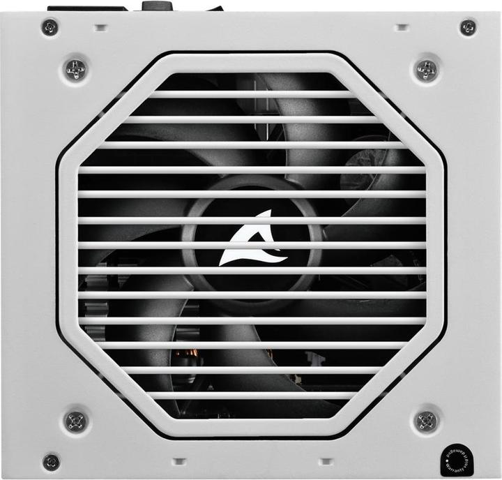 Actual product image Sharkoon Rebel P20 1000 White (white, 1x 12 pin high power connector, 4x PCIe, cable management, 1000 watts) (1000 W)