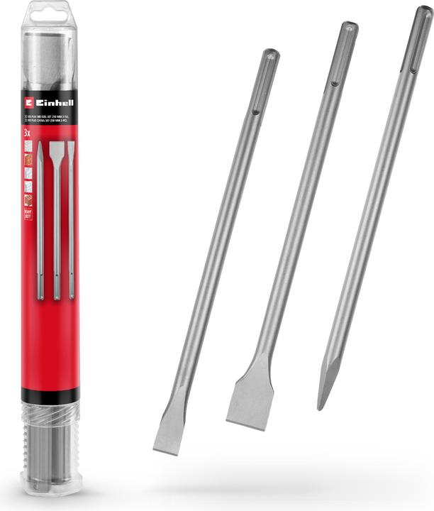 Einhell SDS-Max Meissel-Set 190110, 400 mm, 3-teilig (400 mm)