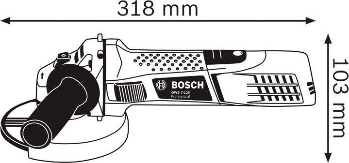 Actual product image Bosch Professional Gws 7-125 (125 mm)
