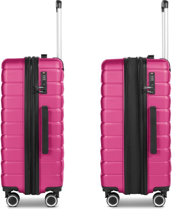 Image du produit Bench Paris 4 Rollen Kofferset 3-teilig mit Dehnfalte (223 l, XL (à partir de 115l))