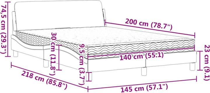 Produktbild VidaXL Khloe (140 x 200 cm)
