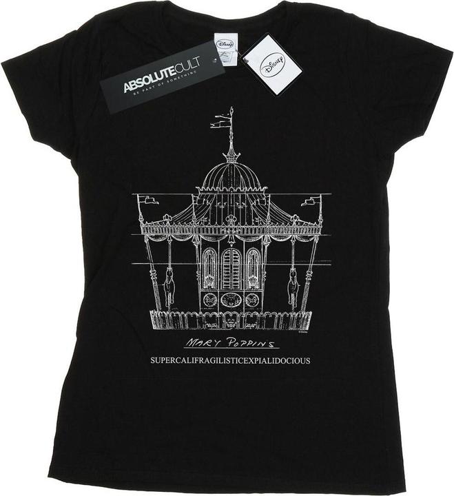 Disney Mary Poppins Carousel Sketch TShirt (XL)