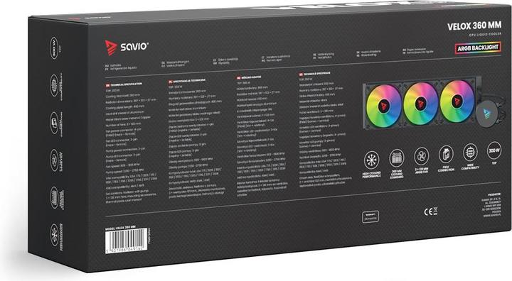 Actual product image Savio VELOX 360 MM