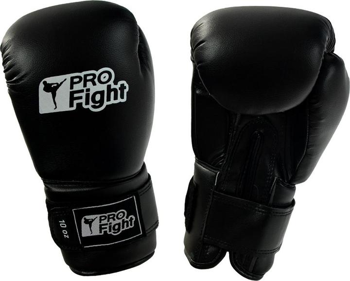 Produktbild Pro Fight Boxerhandschuhe aus schwarzem Leder (10)