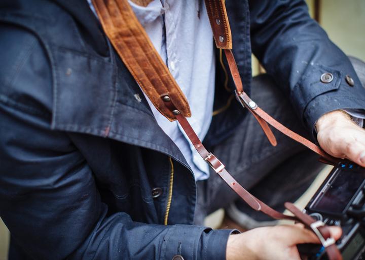 Actual product image ONA Leather Presidio Dark Truffle (Shoulder strap)