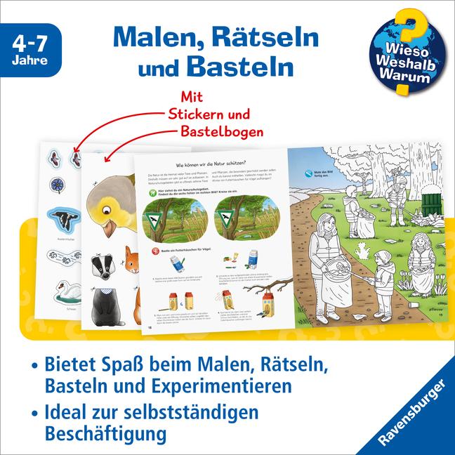 Produktbild Ravensburger Wieso? Weshalb? Warum? aktiv-Heft: Natur (Deutsch, Ruby Warnecke, 2023)