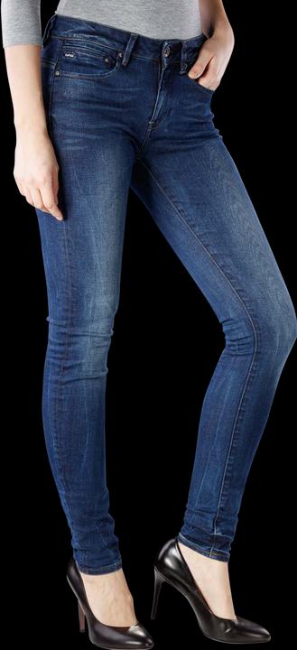Actual product image G-Star Midge Zip Mid Skinny Jeans dark aged (W26/L32)