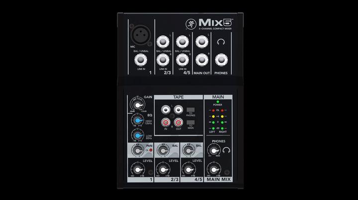 Actual product image Mackie Mix5 (Studio- and Livemixer)