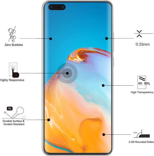Immagine prodotto Eiger Mountain Glass Clear Edge (1 Pezzo/i, Huawei P40 Pro)