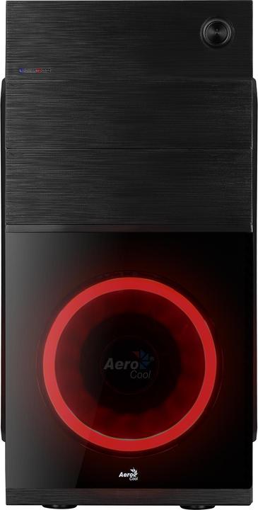 Produktbild AeroCool Boitier Mini Tour Micro ATX compatible CS-105 Red avec fenêtre (Noir) (Mini-ITX, mATX)