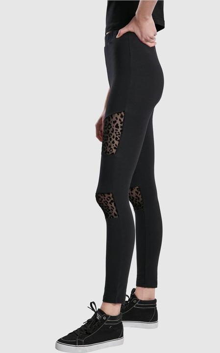 Image du produit Urban Classics Ladies Flock Lace Inset Leggings (XS)