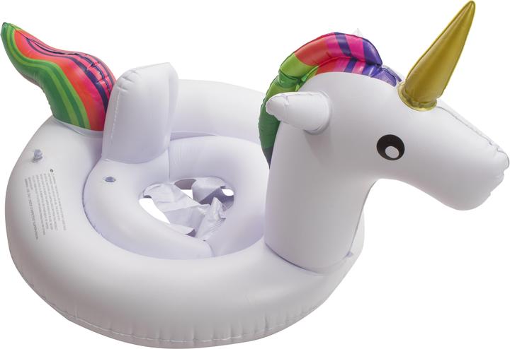 Ikonka Aufblasbares Einhorn-Rad für Kinder mit Sitz 70cm