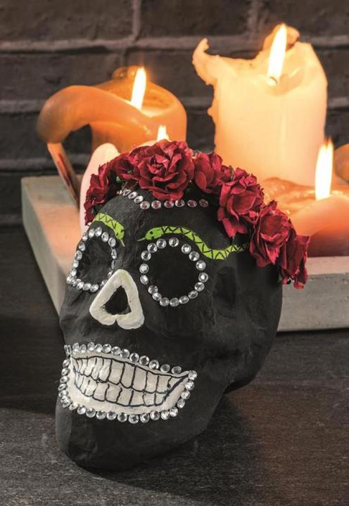 Actual product image Décopatch Cardboard skull 15,5x10,5x12cm