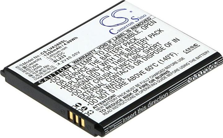 Actual product image NoName Battery for Lenovo A2800-D etc (Rechargeable battery)