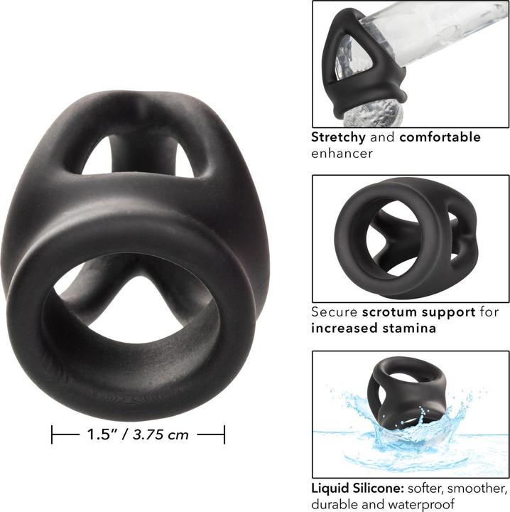 Produktbild CalExotics Alpha™ Liquid Silicone Dual Cage & Ring (3.75 cm)