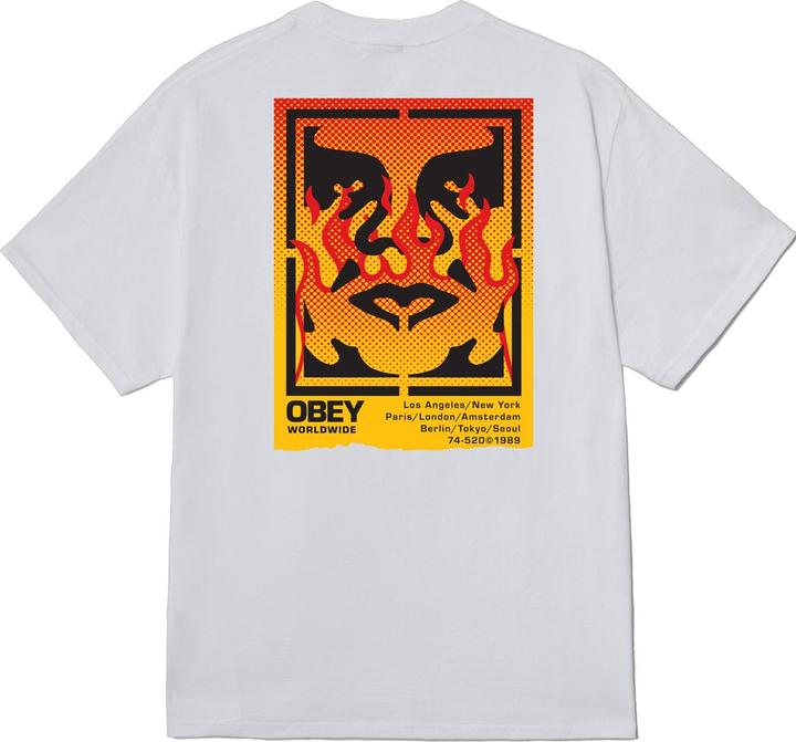 Immagine prodotto Obey Maglietta Icon Stencil Flame Classic (L)