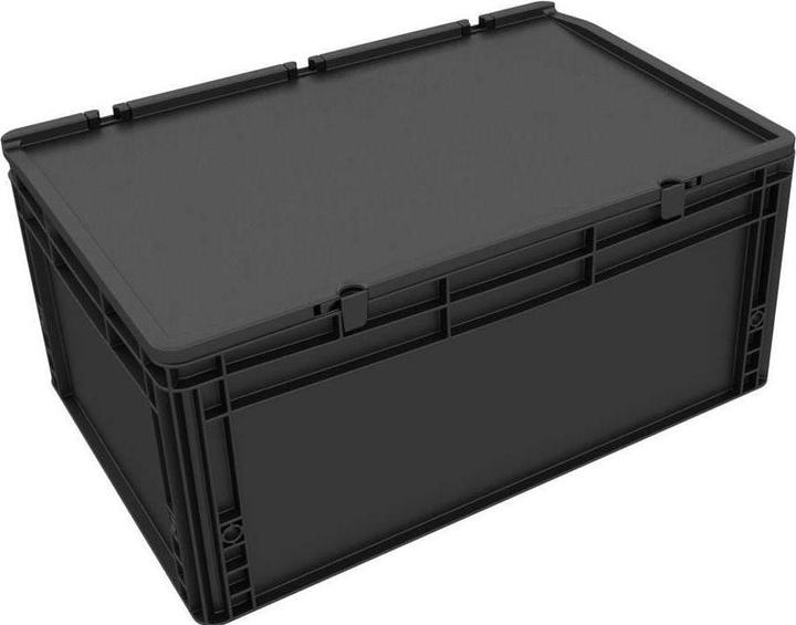 Produktbild Feldherr ESD ED 64/27 HG - DSEB265ESD Eurobehälter / Euro Box mit Scharnierdeckel (Kunststoff)