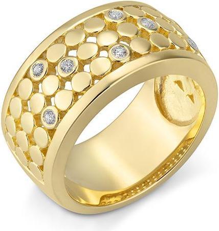 Breuning RING - BRILL. 0,18 Ct. H/si (53, 585/14 K Gold)