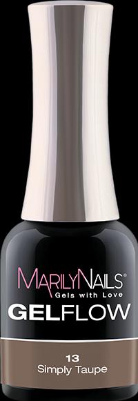 Marily Nails GELFLOW – 13 Simply Taupe (Simply taupe, UV-Gel Lack)