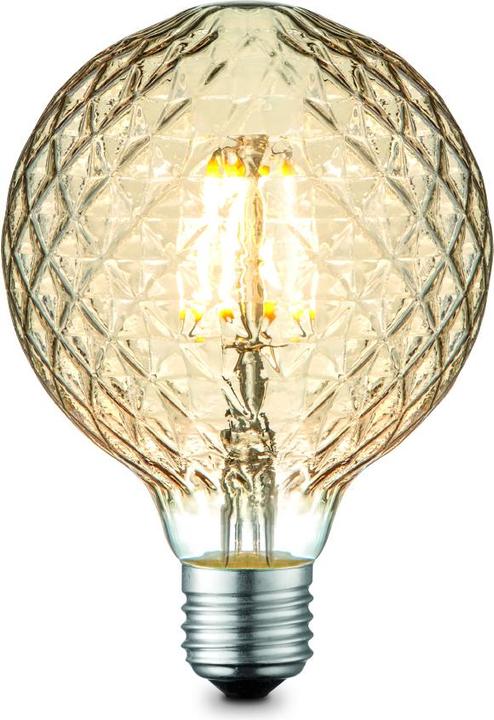 Globo LED Leuchtmittel Glas Amber, 1xe27 LED (E27, 4 W, 5 x, F)