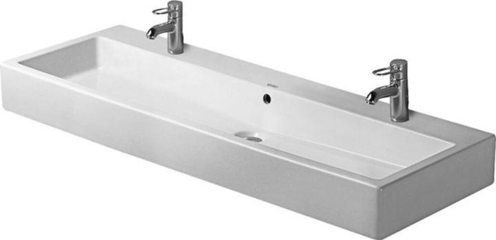 Duravit Plan de toilette VERO avec lavabo HLB 1200x470mm 2 trous de robinetterie blanc (470 mm, 1200 mm)