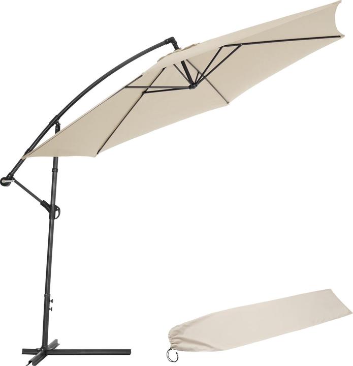 tectake Sonnenschirm Ciccio mit Schutzhülle (3.50 m)