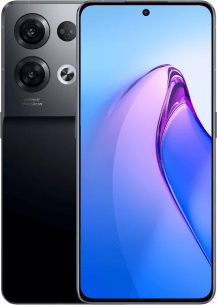 Actual product image TIM Oppo Reno8 Pro (256 GB, Glazed Black, 6.70", Dual SIM, 50.33 Mpx, 5G)