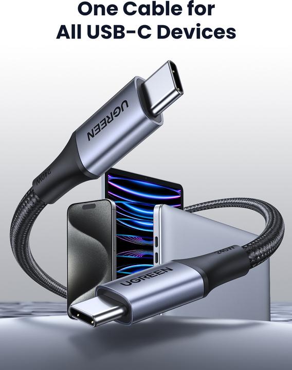 Actual product image Ugreen USB C — USB C (2 m, USB 2.0)