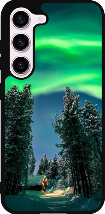 Immagine prodotto PhoneLook Cover Silicone Nero Inverno 22 Luci del Nord (Samsung Galaxy S23)
