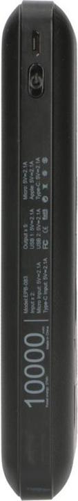Actual product image Extralink EX.19607 power bank Lithium Polymer (LiPo) Black (10000 mAh, 10 W, 37 Wh)