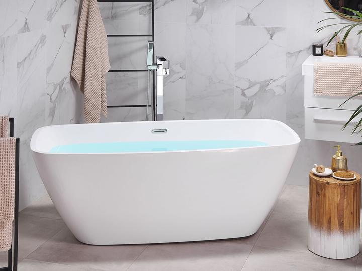 Produktbild Beliani Badewanne freistehend weiss rechteckig 170 x 78 cm MINGO (252 l, 170 cm, 78 cm)