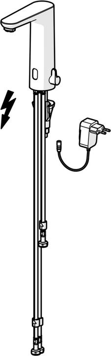 Produktbild Hansa HANSAELECTRA Waschtischarmatur, berührungslos, Steckernetzteil, Niederdruck, Bluetooth