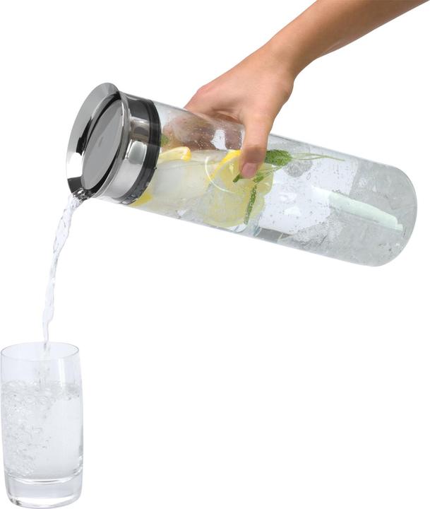 Produktbild WMF Wasserkaraffe 0,8l Griffmulde Glas Karaffe Motion CloseUp-Verschluss (0.80 l)