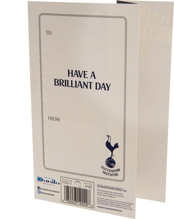 Produktbild Tottenham Hotspur FC Wappen Geburtstagskarte To Dare Is To Do Papier